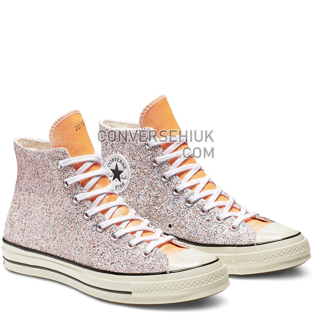 Converse x JW Anderson Chuck 70 Glitter High Top Nasturtium/egret/black 164695C Shoes Converse x JW Anderson Chuck 70 Glitter High Top Nasturtium/egret/black 164695C Shoes
