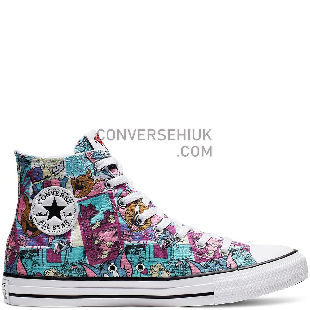 Converse Tom and Jerry Chuck Taylor All Star High Top White/Multi/Black 165735C Shoes Converse Tom and Jerry Chuck Taylor All Star High Top White/Multi/Black 165735C Shoes