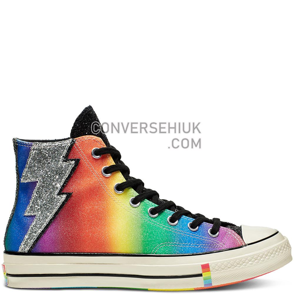 Converse Chuck 70 Pride High Top Black/Egret/Multi 165713C Shoes Converse Chuck 70 Pride High Top Black/Egret/Multi 165713C Shoes